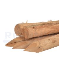 Robinia paal geschild gepunt 10-12cm