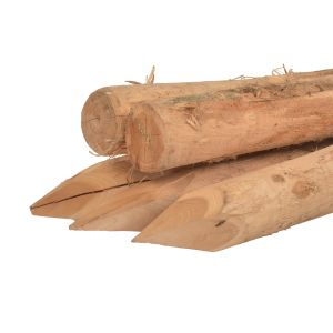 Robinia paal geschild gepunt 10-12cm